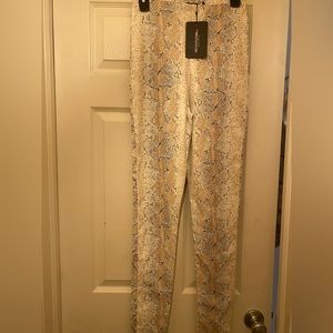 Snake print pants